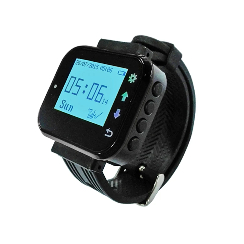 Sistema de Chamada sem Fio Serviço ao Cliente Relógio Receptor Garçom Chamada Pager Restaurante Equipamento K-300plus 433.92 Mhz - Imagem 3