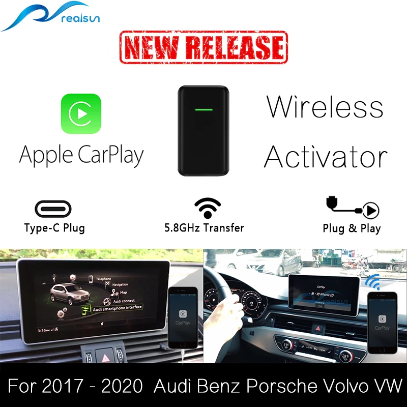Проводной к беспроводному Apple CarPlay активатор 5 8 ГГц Быстрый передающий тип кабеля