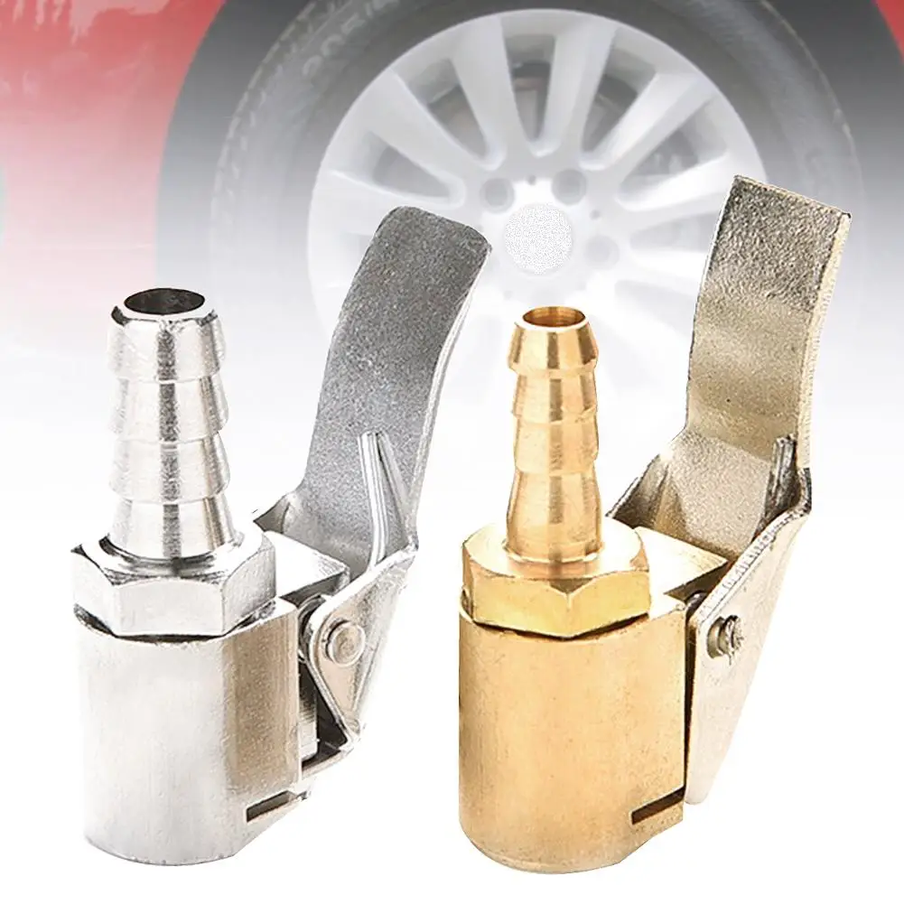 

50% HOT SALES 6/8mm Car Tire Wheel Inflator Pump Valve Clip-Ons Air Hose Chuck Clamp Connector