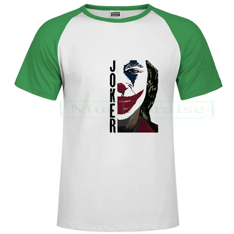 Новинка, забавная футболка Joaquin Phoenix mandalorian для мужчин/wo мужчин, летняя белая модная футболка унисекс, уличная футболка, топ - Цвет: Raglan green 170
