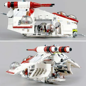 

05041 Wars On Star Toy Republic Gunship Set Compatible With Star Warss Ship For Children Educational Blocks Christmas Gift