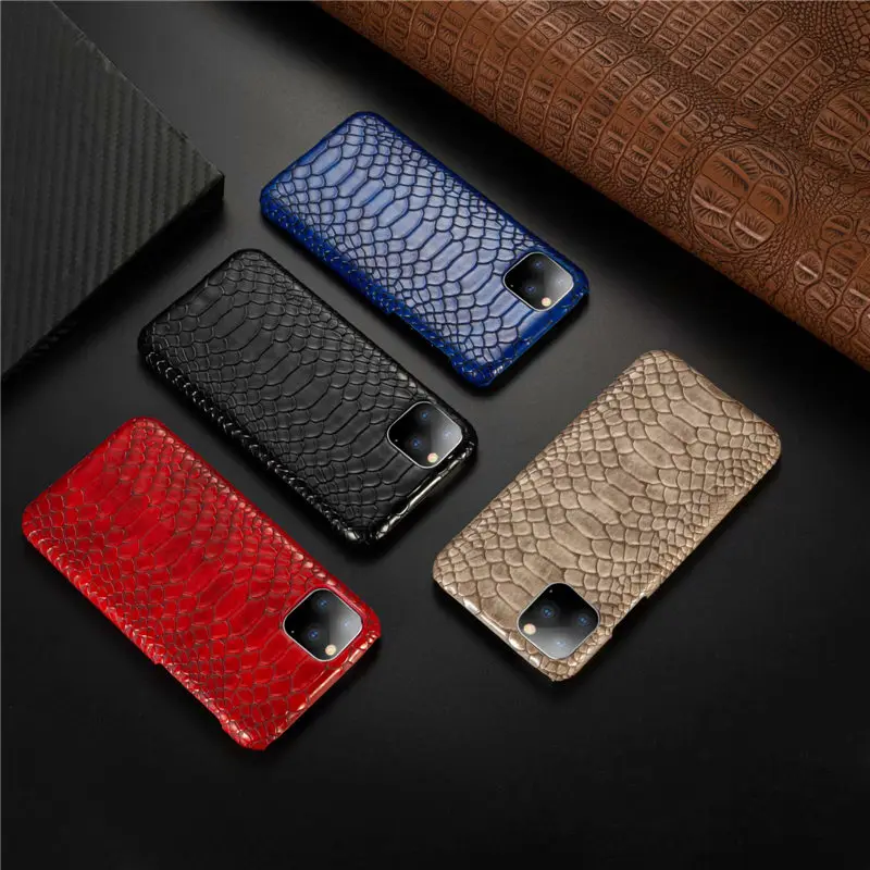 Snake Skin Leather Back Cover Case For iPhone 11 Pro Max XR XS X 7 8 Plus Coque Shockproof Luxury Phone Capa Fundas | Мобильные