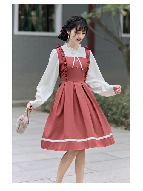 Kawaii Lace Up Gótico Puff Sweet Dress - Loja de Moda Kawaii