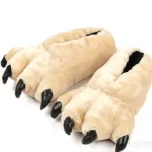 SunNY Everest/ г.; хлопковые тапочки с медвежьими лапами на Хэллоуин; мужские туфли для вечеринок; домашние теплые тапочки 28 см/30 см