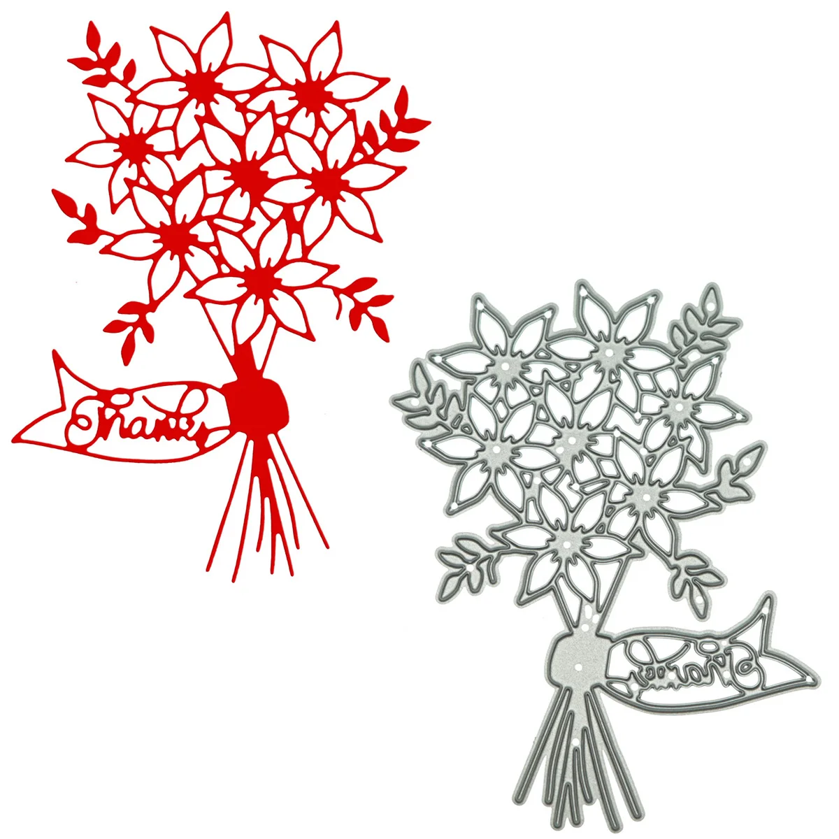 

Flower Bunch Bouquet Pattern Cutting Dies Scrapbooking Paper Metal Cutter For DIY Thanking Congratulation Card