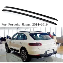 Алюминиевый сплав автомобильный багажник на крыше автомобиля Перевозчик баров Silve/черный подходит для Porsche Macan