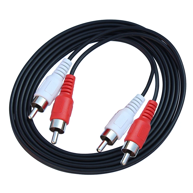 L R Audio 2RCA Phono Lead Cable For Net Media Player 1.5m 3m 5m