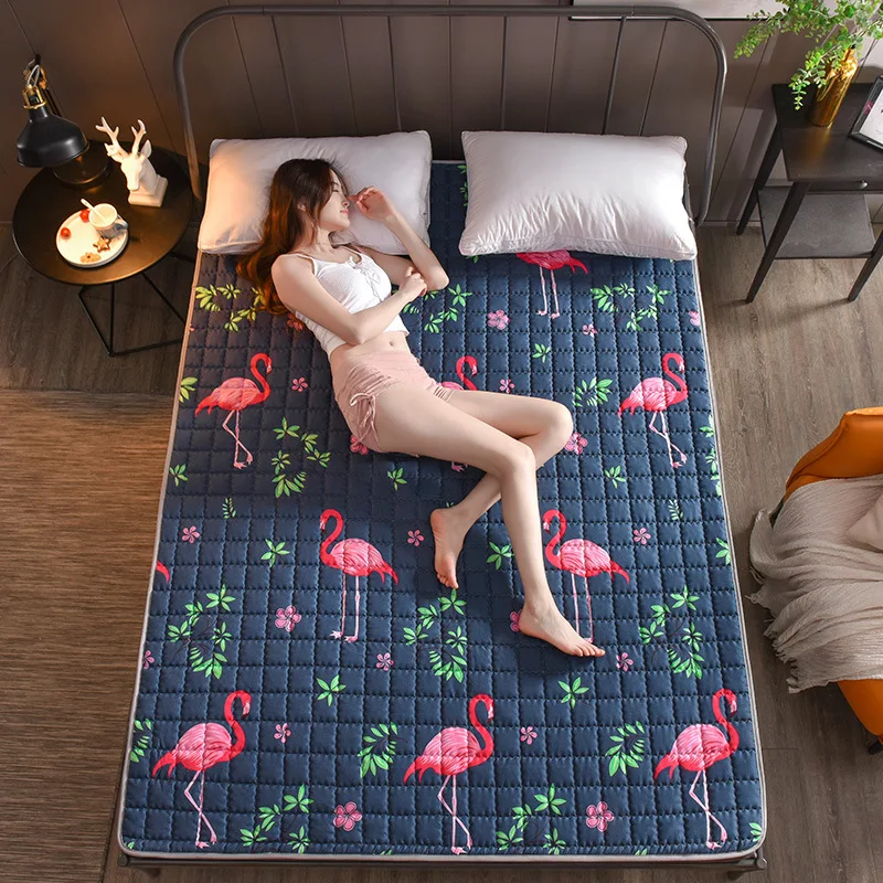 Breathable Polyester Fiber Mattress Foldable Floor Tatami Single Double Student Topper Suitable for Dormitory | Дом и сад