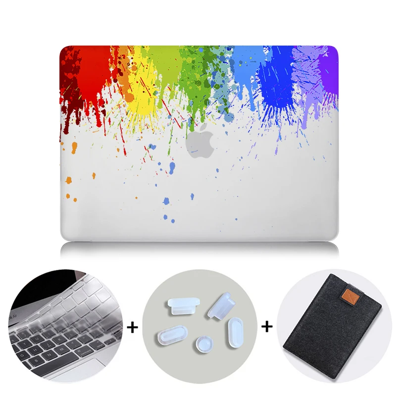 MB08 MTT чехол для ноутбука Apple Macbook Air Pro retina 11 12 13 15 дюймов с сенсорной панелью Жесткий Чехол сумка для ноутбука A1706 A1466 A1532 - Цвет: MB08