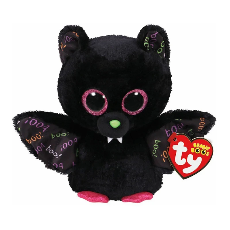 

Ty Beanie Boos Plush Animal Halloween Doll Dart Bat Stuffed Toys 15cm