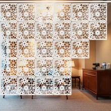 WPC многофункциональная Настенная Наклейка перегородка подвесная занавеска гостиная крыльцо перегородка занавеска подвесная резная перегородка 6 шт