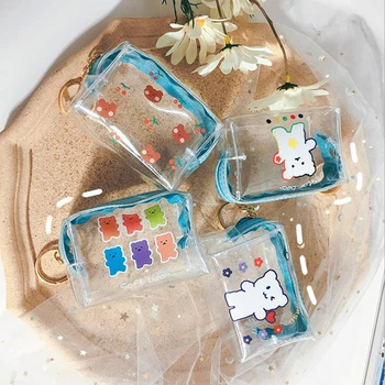 

Animal Coin Purses Holder Women Mini PVC Change Wallets Girl Clear Money Bag Kids Coin Bag Zipper Small Pouch кошелек женский