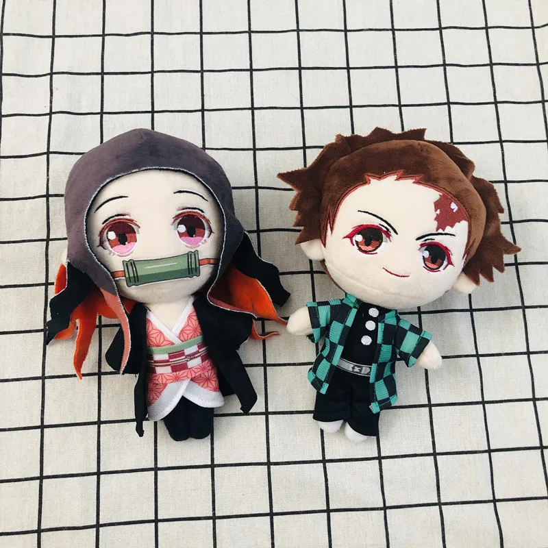 20 см Kamado Tanjirou Demon Slayer Kimetsu no Yaiba Kamado Nezuko Agatsuma Zenitsu Hashibira Inosuke Плюшевые игрушки Мягкая кукла