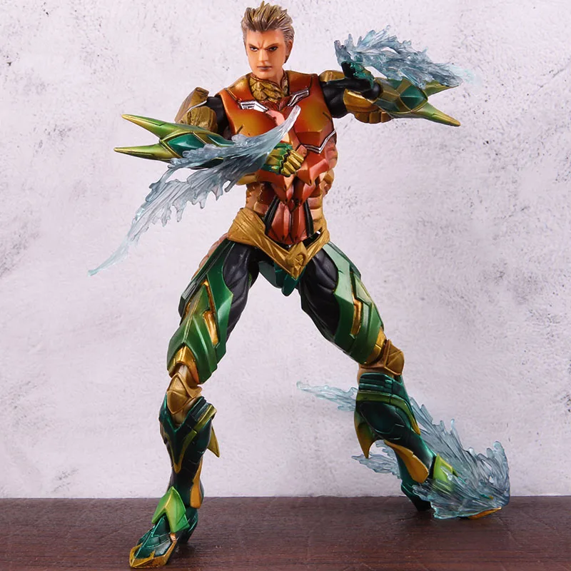 DC Comics Play Arts Justice League Aquaman Figure Superhero DC Aquaman Action Figure PVC Collectibl