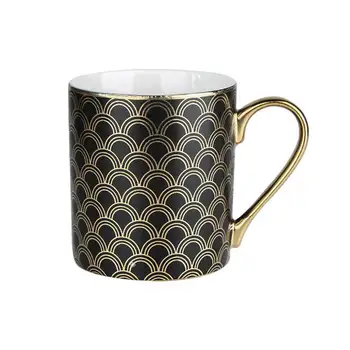 

Luxury black Dumb gold Ceramics Mugs coffee mug Milk Tea office Cups Drinkware the Best birthday Gift
