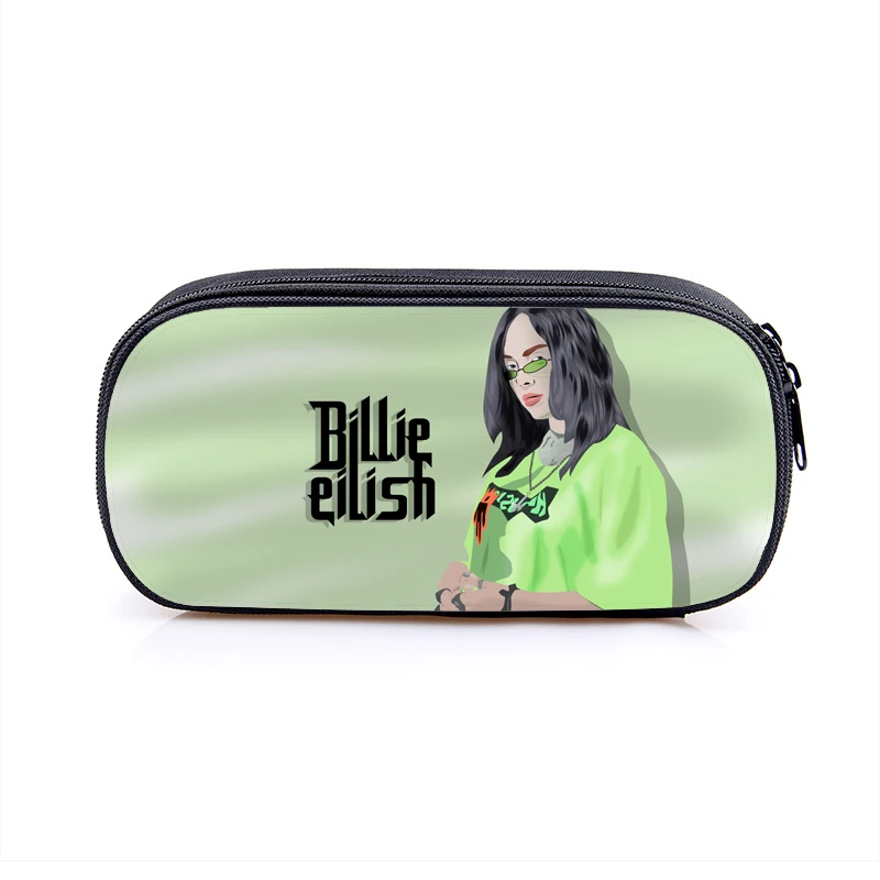 29 Косметический Чехол Billie Eilish s, сумка-карандаш для женщин, косметички для девочек-подростков, футляр для карандашей, школьный чехол, принадлежности - Цвет: 29
