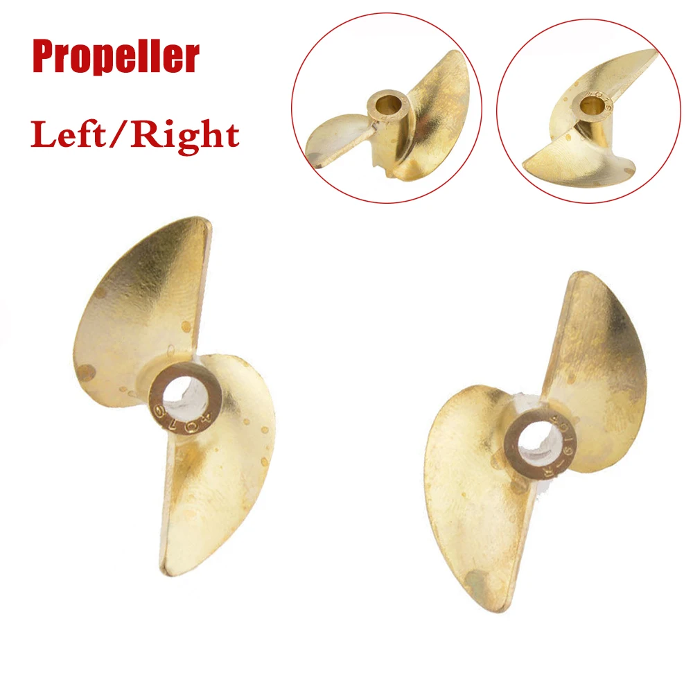 

RC boat metal precision die-cast bronze 2-blade propeller positive reverse diameter pitch copper prop