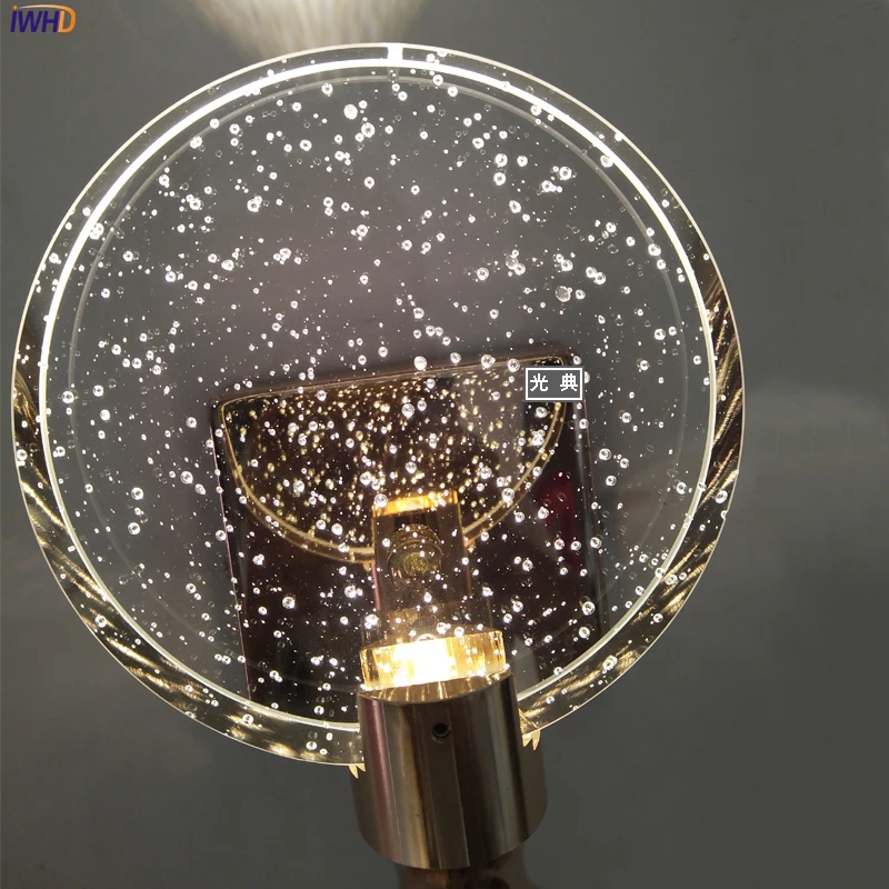 Modern Crystal LED Wall Light Luxury Fixture GoldenSilver Sconce For Bedroom Living Room Decoration Wall Lamp Lampara Pared (9)
