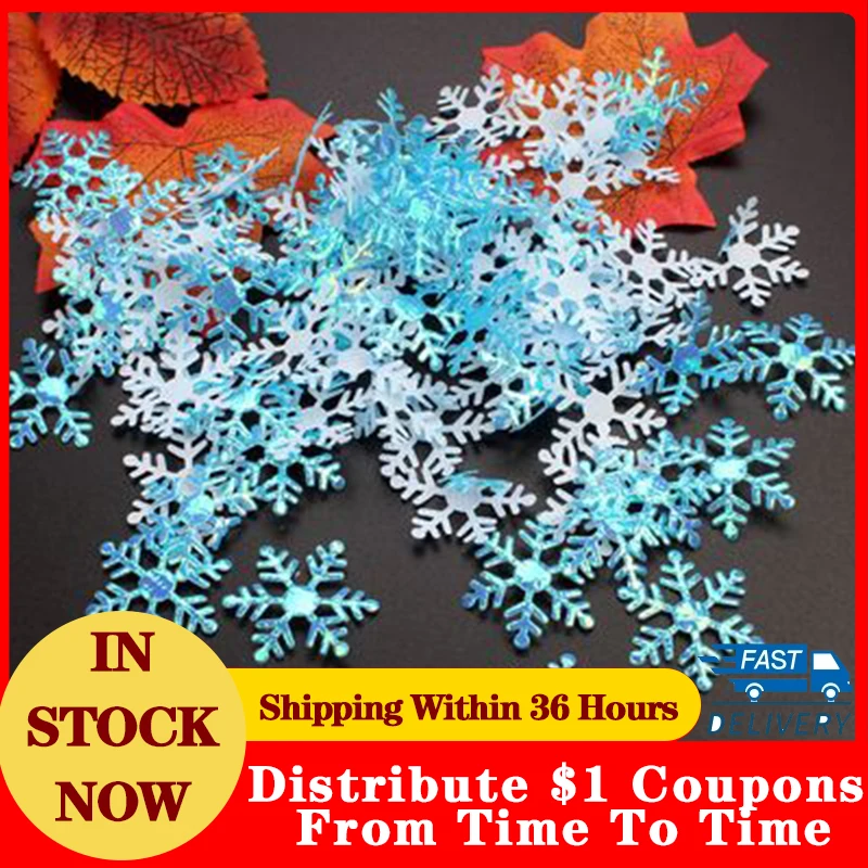 Confetti Christmas Snowflakes Diy Xmas Decorations Dropshipping Artificial Snow Decorated Christmas Decorations 2022 Fake Snow