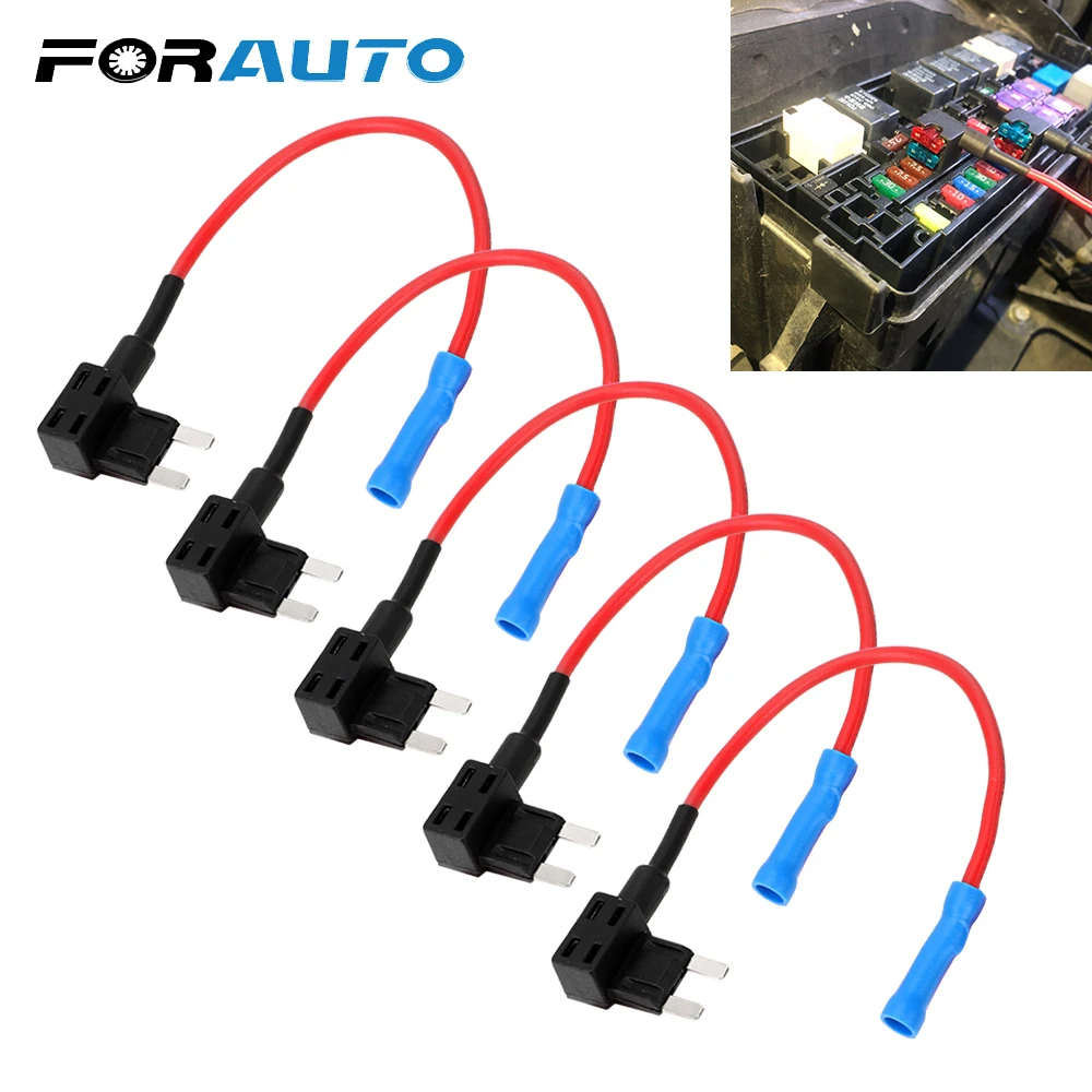 FORAUTO 5 шт. автомобильный блок предохранителей 12 В APM Tap Mini Blade Micro Add-a-Circuit Adapter ATM Auto