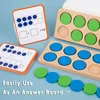 Wooden Ten-Frame Math Toys Preschool Math Manipulative Number Sense Counters Kids Montessori Activity Toys Early Education Games 3