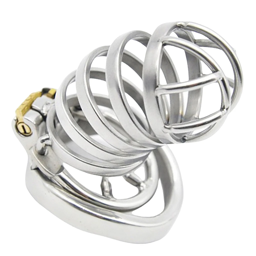 Stainless Steel Man Chastity Chaste Cage Belt Device Penes Exercising Flirting Practice Lock Ring Restraint Sleeve Adult Toys