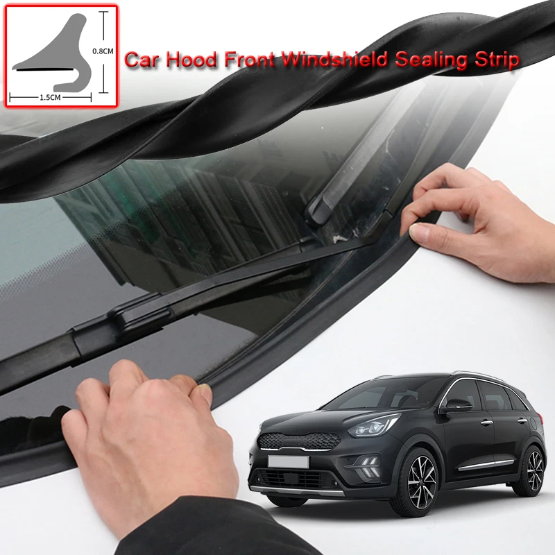 Для Kia Niro 2016-2020 DIY Автомобильная уплотнительная полоса с ветровым спойлером