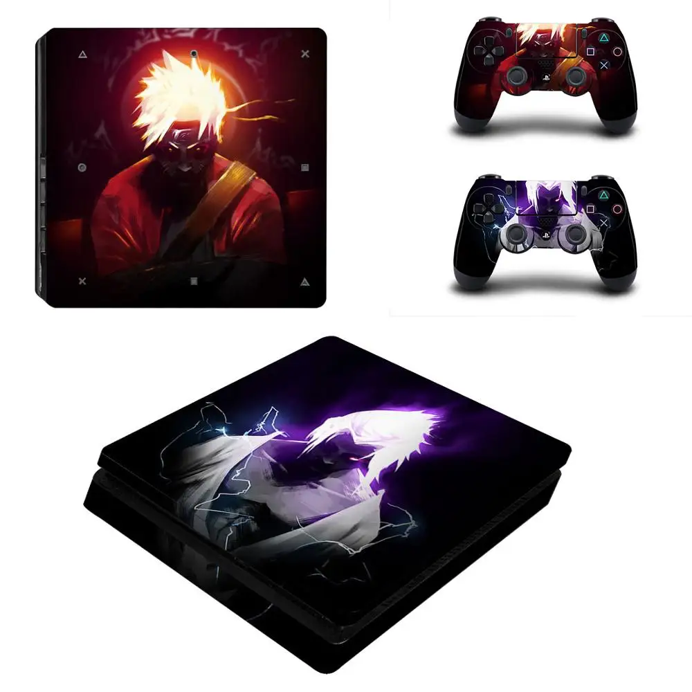 Ботинки в стиле аниме Naruto PS4 тонкий Стикеры Play station 4 кожи наклейка для Игровые