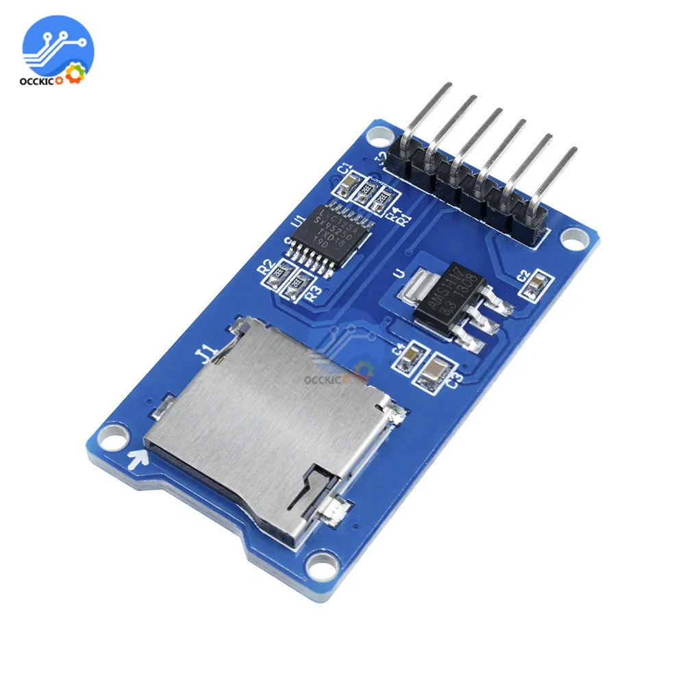 Плата для хранения карт Micro SD V1.0 Mciro TF адаптер защитный модуль памяти SPI Arduino New|spi