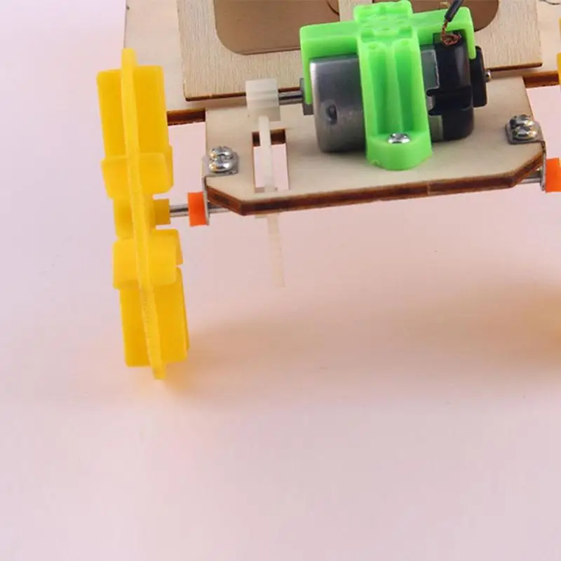 Веселый креативный DIY деревянный автомобиль развивает выносливость и концентрацию Многофункциональный комплект материалов раннее образование сборные игрушки
