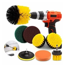 8 шт. Набор щеток для дрели, щетка для скребка и губка для скраба, подходит для автомобиля, дивана, кухни, ванной и т. д