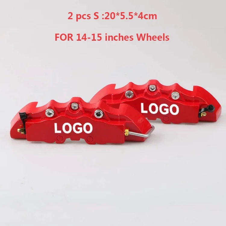 2 шт./4 шт. автомобильный дисковый тормозной суппорт крышка 3D слово красный тормозной чехол подходит для 14-18 дюймов автомобиля 2 м и 2 S Универсальный комплект Для Brembo - Цвет: 2 pcs S