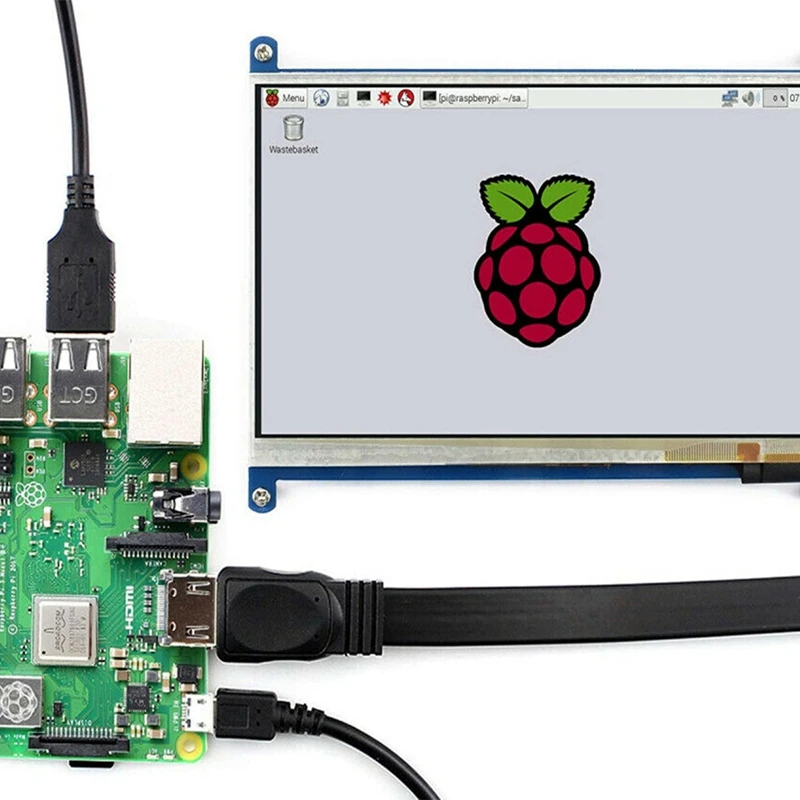 Waveshare 7 дюймов HDMI lcd(B) емкостный пресс-экран 800x480 для Raspberry Pi поддержка Windows10/8,1/8/7
