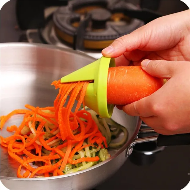 Kitchen Tool Vegetable Fruit Multi-function Spiral Shredder Peeler Manual Potato Carrot Radish Rotating Shredder Grater Portable 3