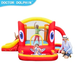 Doctor Dolphin Fly – voiture gonflable, maison, petit toboggan, château gonflable, jeu de saut pour enfants, piscine avec ventilateur 