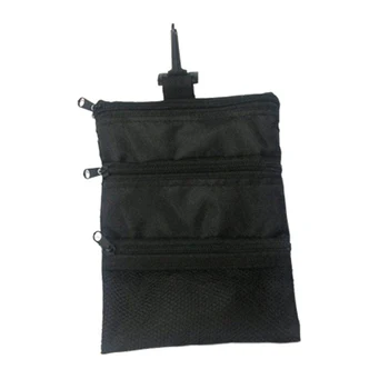 

Golf Multi-Pocket Tote Hand Bag And Valuables Zipped Pouch For Tees Balls High Quality Golf Car Accessories