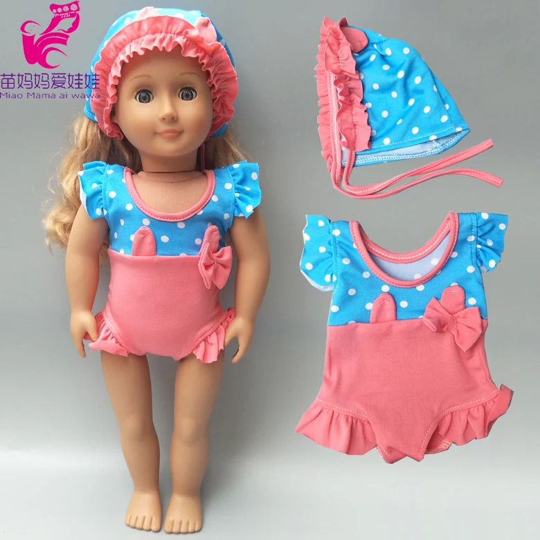 

43cm baby doll bikini clothes fit for 18inch american dolls summer clothes