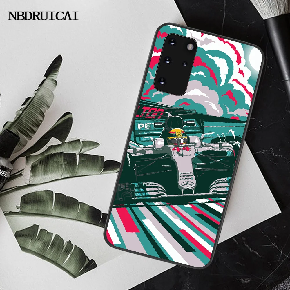 NBDRUICAI Льюис Гамильтон гоночный автомобиль ТПУ Черный чехол для телефона Корпус