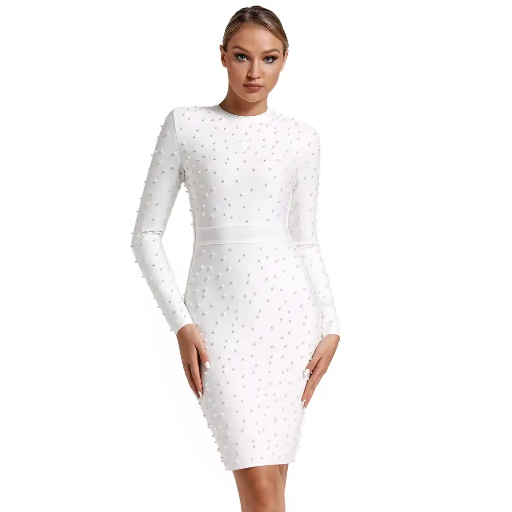 beaded bandage dress