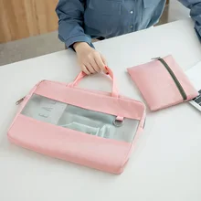 Multifunctional Briefcases Waterproof A4 Document Laptop Organize Bag Travel File Power Bank Phone Storage Handbag Accessories