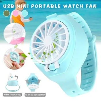 

USB Charge Mini Fan Watch 3 Level Adjustable Kids Cool Fan Game Accessories Toys