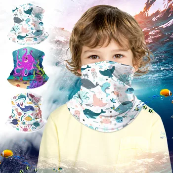 

Fashion hijab scarf Children Reusable Washable Half Face Cover Scarf Protective Masks Gifts For Kids Шарф детский тюрбан