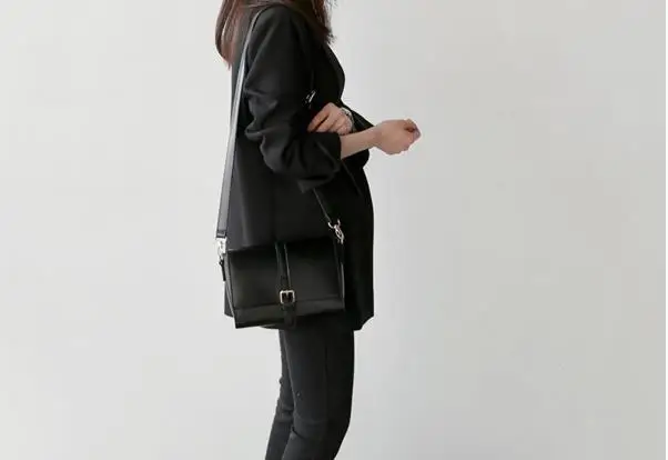 

2019 Spring And Autumn New Style Korean-style Small Suit Women's Mid-length Suit Long Sleeve Versitile Fashion Casual Loose-Fit