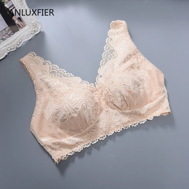 H9662 No Steel Ring Full Cup Bra Sexy Thin Lace Breast Prosthetic Underwear After Cancer Surgery Breathable Bras Lingerie | Женская