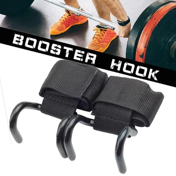 

Pro Weight Lifting Training Gym Hook Grips Straps Gloves Wrist Support Per Polso
