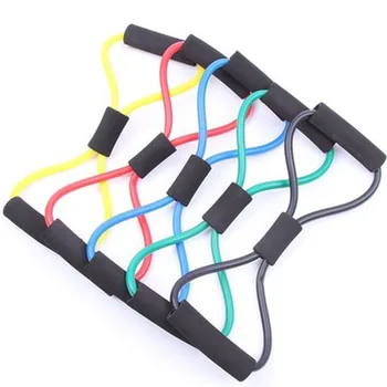

8 Shaped Fitness Elastic Bands Loop Pull Rope Sports Rubber Band Tension Chest Harness Expander Band Yoga Pilates Fitness Belt