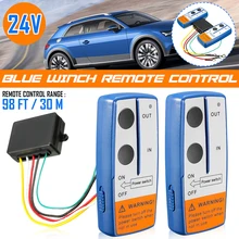 Universal 24V 98ft/30m Car Smart Winch Wireless Remote Control Switch Set With Twin Handset Remote Range brand new