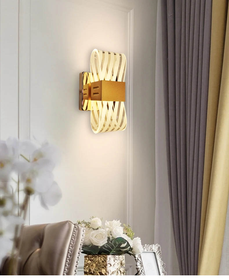 Modern LED Wall Lamps For Bedside Dining Room Aisle Hallway Stairway Living Room Corridor Luxury Indoor Home Decorative Sconce modern wall lights