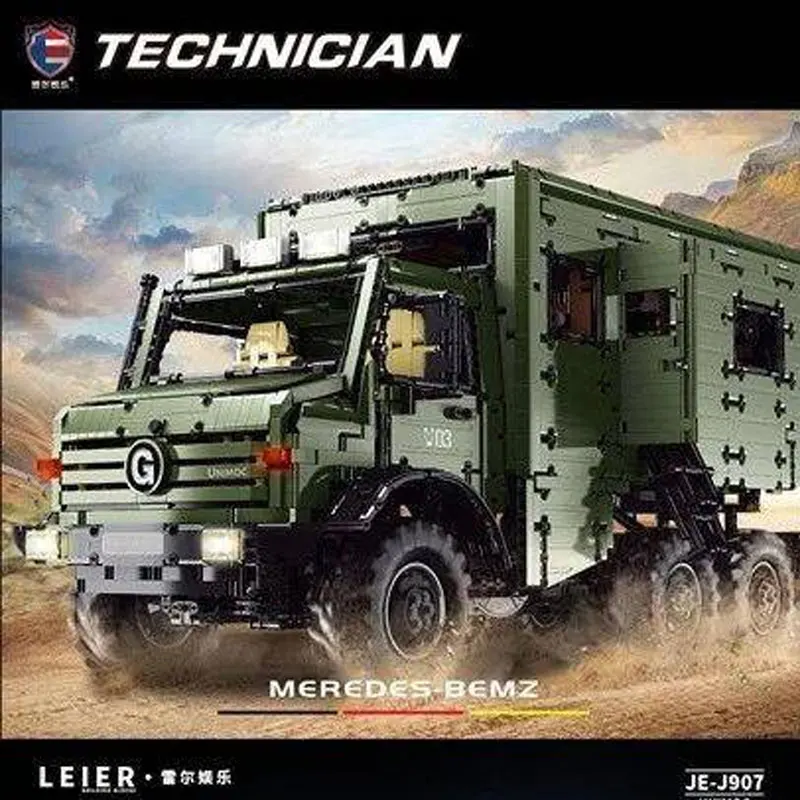 Rael J907 Tecnico Serie High-Tech Touring Car Unimog Con Blocchi Motore 6689 Pezzi Mattoni Giocattoli Educativi