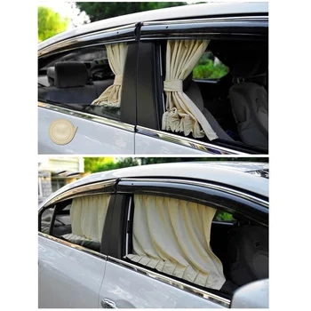

Aluminum Alloy Elastic Car Side Window Sunshade Curtains Auto Windows Curtain Sun Visor Blinds Cover car-styling